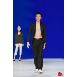 MDBS003 real person try on male suit jacket model effect slim suit supplier MDBS003 real person try on male suit jacket model effect slim suit supplier